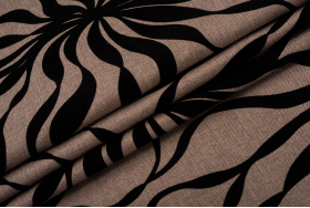 Саванна Флок 02 Caramel мебельная ткань Эксим Текстиль.