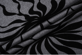 Саванна Флок 09 Grey мебельная ткань Эксим Текстиль.